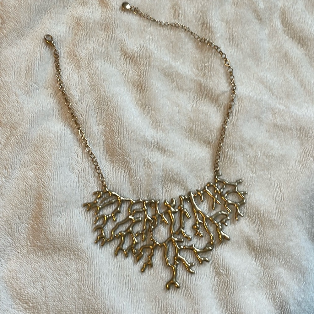 Gold Coral Necklace